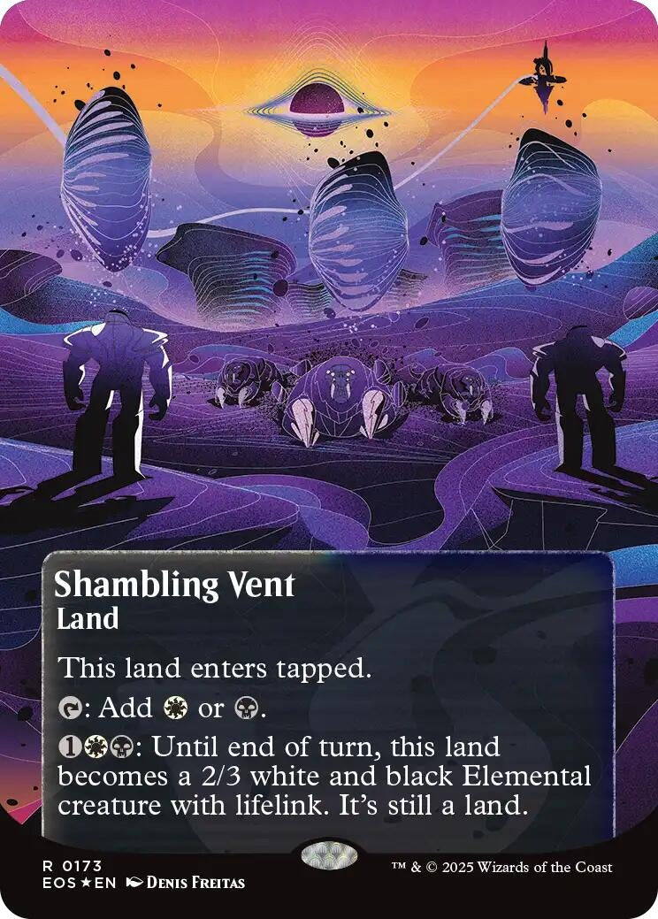 Shambling Vent (0173) (Borderless) (Galaxy Foil) (173) (Edge of Eternities: Stellar Sights)