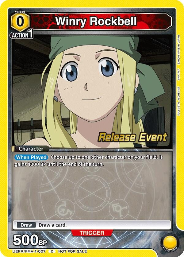Image for Winry Rockbell (007) (UEPR/FMA-1-007) (UE09BT: FULLMETAL ALCHEMIST Release Event Cards) (UE09BT_RE) - Union Arena
