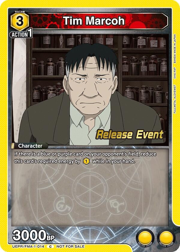 Image for Tim Marcoh (UEPR/FMA-1-014) (UE09BT: FULLMETAL ALCHEMIST Release Event Cards) (UE09BT_RE) - Union Arena