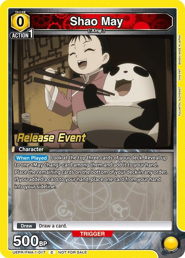 Image for Shao May (UEPR/FMA-1-017) (UE09BT: FULLMETAL ALCHEMIST Release Event Cards) (UE09BT_RE) - Union Arena