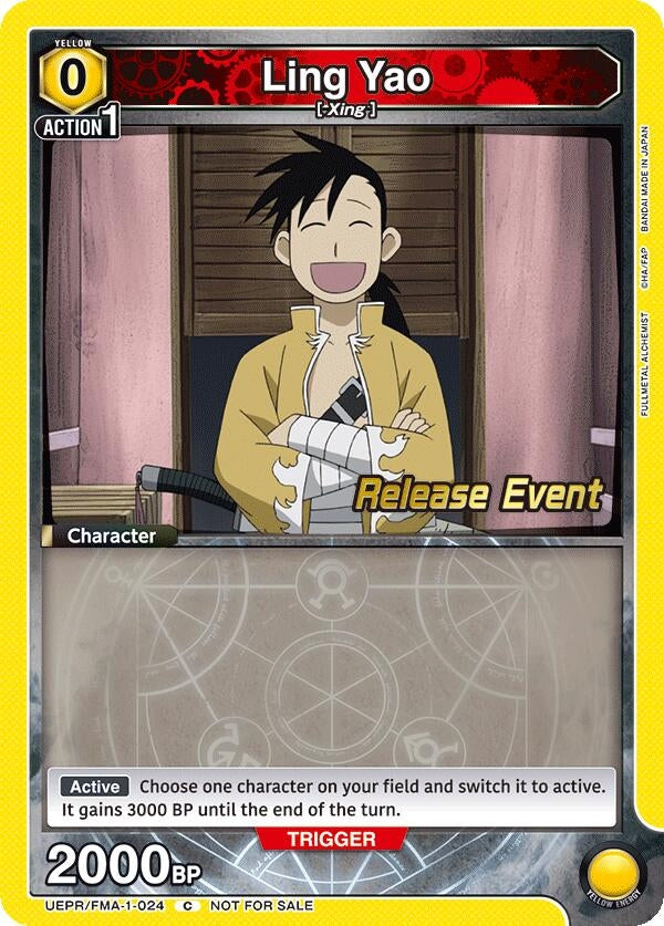 Image for Ling Yao (024) (UEPR/FMA-1-024) (UE09BT: FULLMETAL ALCHEMIST Release Event Cards) (UE09BT_RE) - Union Arena