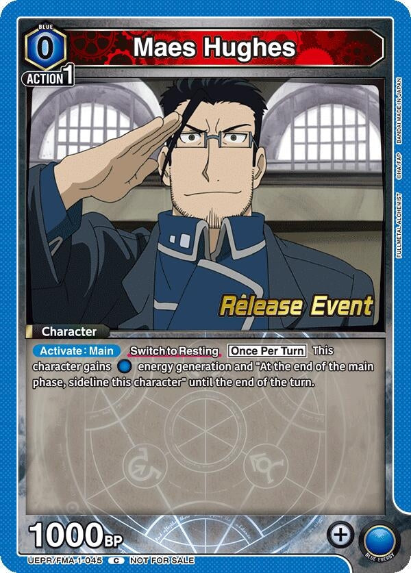 Image for Maes Hughes (045) (UEPR/FMA-1-045) (UE09BT: FULLMETAL ALCHEMIST Release Event Cards) (UE09BT_RE) - Union Arena