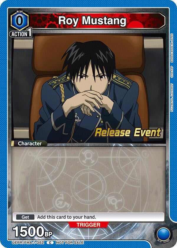 Image for Roy Mustang (052) (UEPR/FMA-1-052) (UE09BT: FULLMETAL ALCHEMIST Release Event Cards) (UE09BT_RE) - Union Arena