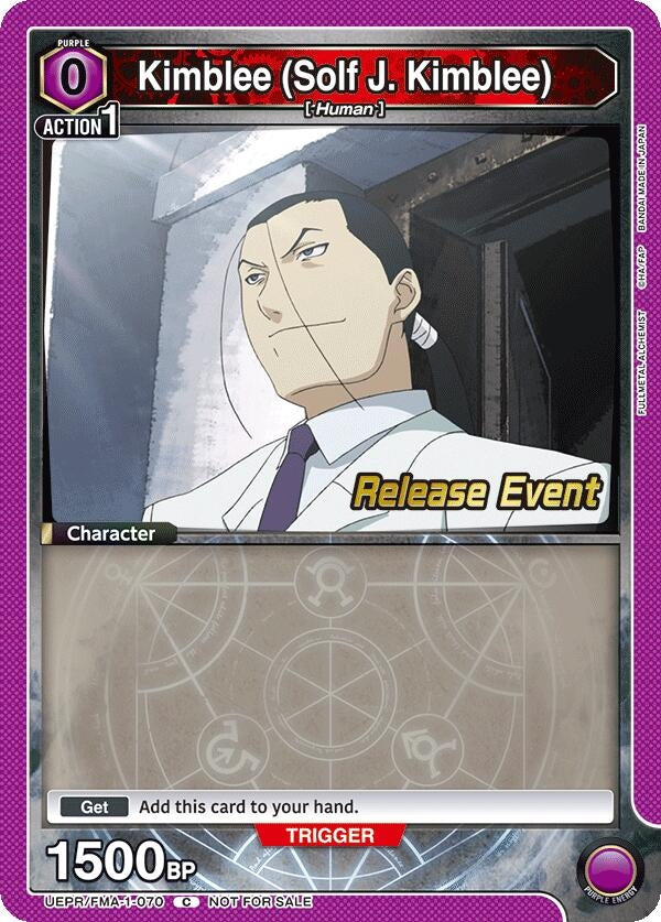 Image for Kimblee (Solf J. Kimblee) (070) (UEPR/FMA-1-070) (UE09BT: FULLMETAL ALCHEMIST Release Event Cards) (UE09BT_RE) - Union Arena