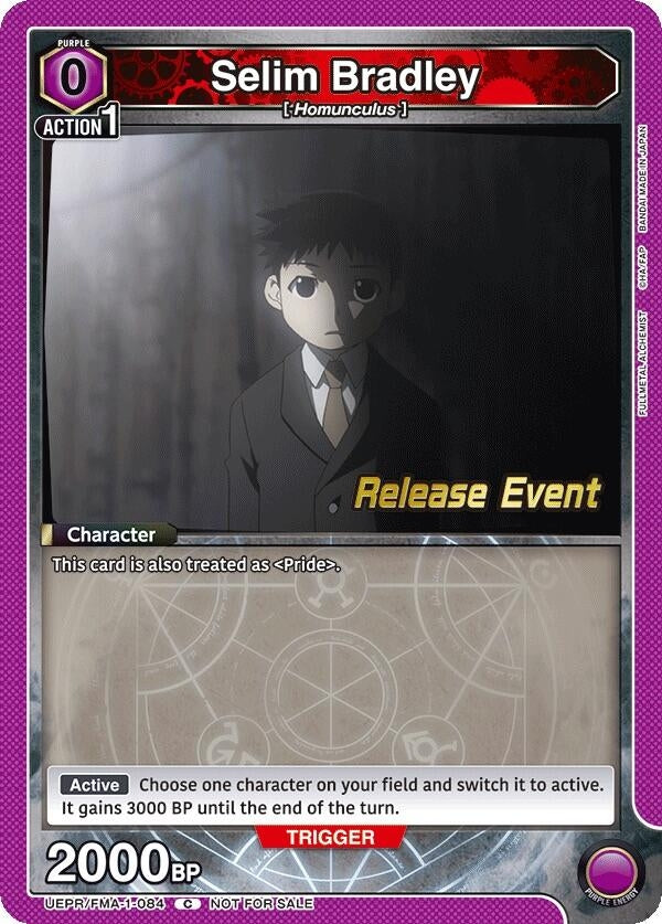 Image for Selim Bradley (UEPR/FMA-1-084) (UE09BT: FULLMETAL ALCHEMIST Release Event Cards) (UE09BT_RE) - Union Arena