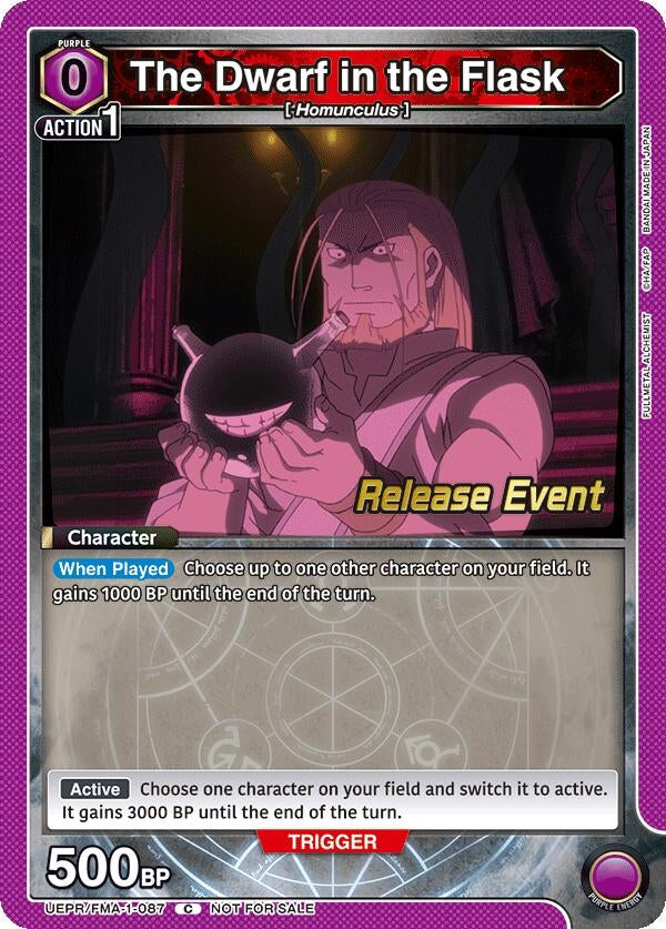 Image for The Dwarf in the Flask (UEPR/FMA-1-087) (UE09BT: FULLMETAL ALCHEMIST Release Event Cards) (UE09BT_RE) - Union Arena