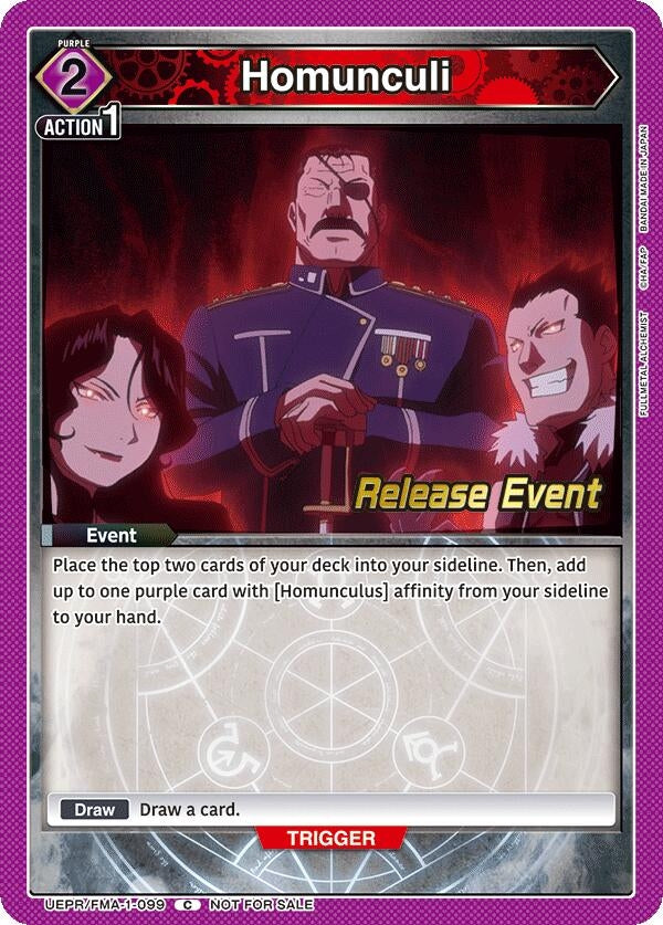Image for Homunculi (UEPR/FMA-1-099) (UE09BT: FULLMETAL ALCHEMIST Release Event Cards) (UE09BT_RE) - Union Arena