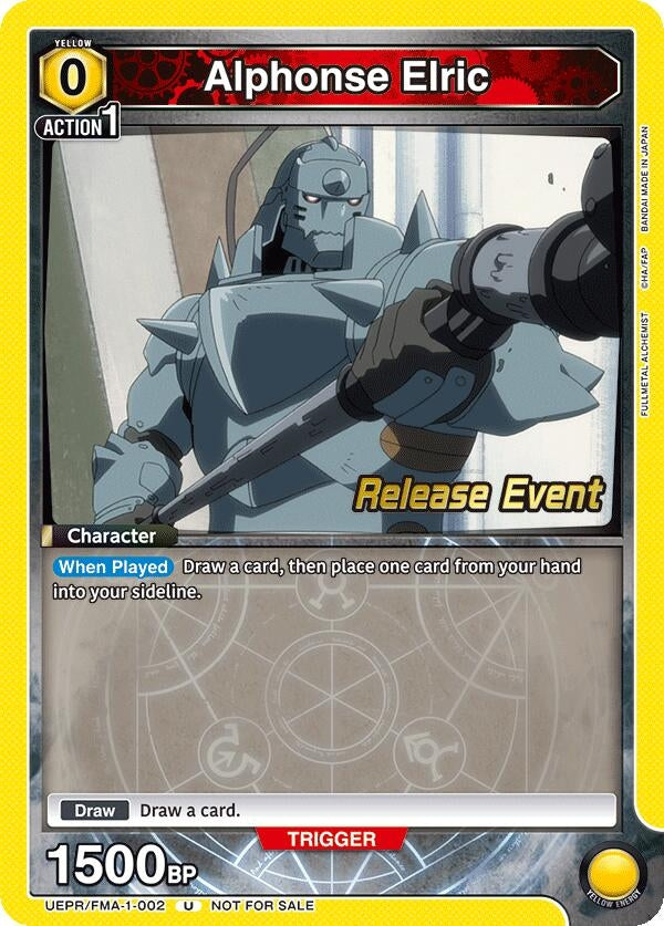 Image for Alphonse Elric (002) (UEPR/FMA-1-002) (UE09BT: FULLMETAL ALCHEMIST Release Event Cards) (UE09BT_RE) - Union Arena