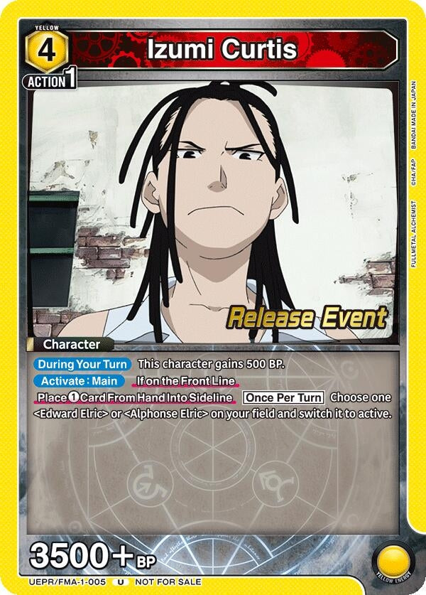 Image for Izumi Curtis (005) (UEPR/FMA-1-005) (UE09BT: FULLMETAL ALCHEMIST Release Event Cards) (UE09BT_RE) - Union Arena