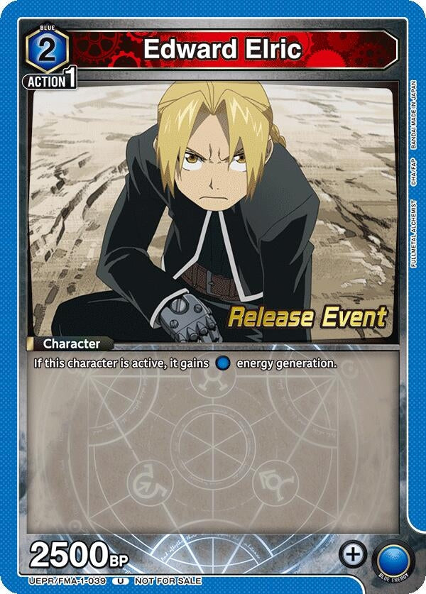 Image for Edward Elric (039) (UEPR/FMA-1-039) (UE09BT: FULLMETAL ALCHEMIST Release Event Cards) (UE09BT_RE) - Union Arena