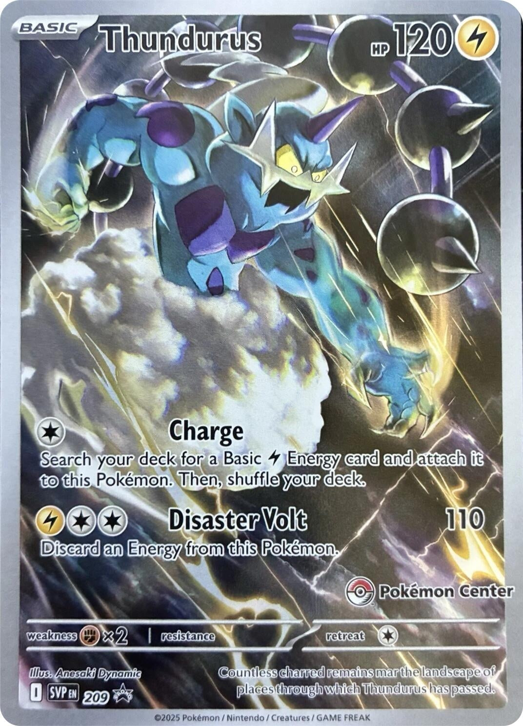Image for Thundurus - 209 (Pokemon Center Exclusive) (209) (SV: Scarlet & Violet Promo Cards) (SVP) - Pokemon