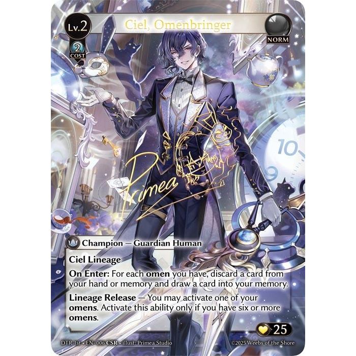 Image for Ciel, Omenbringer (CSR) (006) (Distorted Reflections) - Grand Archive TCG