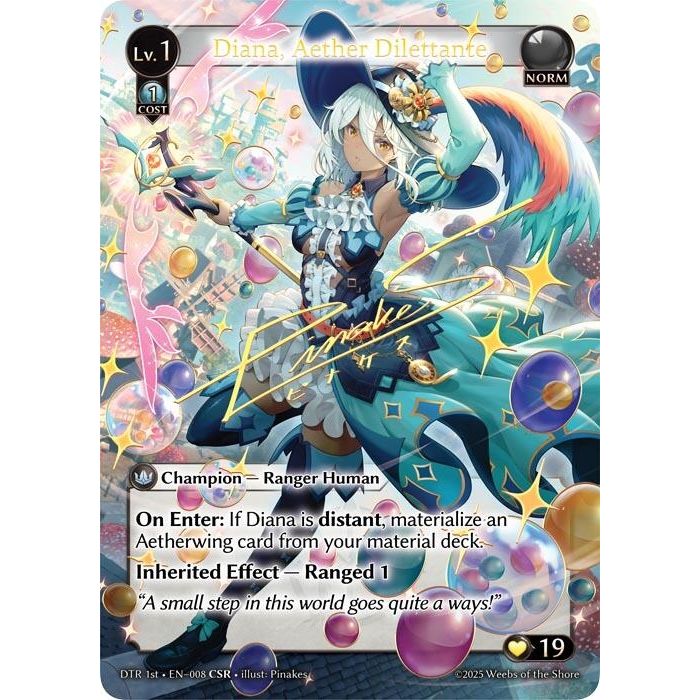 Image for Diana, Aether Dilettante (CSR) (008) (Distorted Reflections) - Grand Archive TCG