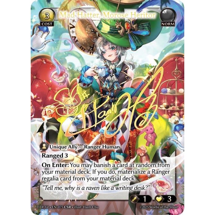 Image for Mad Hatter, Morose Heritor (CSR) (075) (Distorted Reflections) - Grand Archive TCG