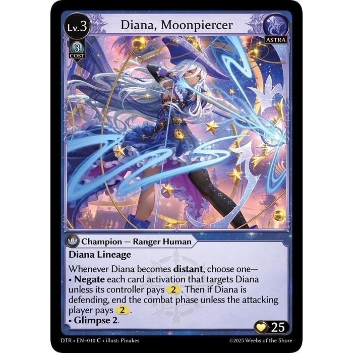 Image for Diana, Moonpiercer (010) (Distorted Reflections) - Grand Archive TCG