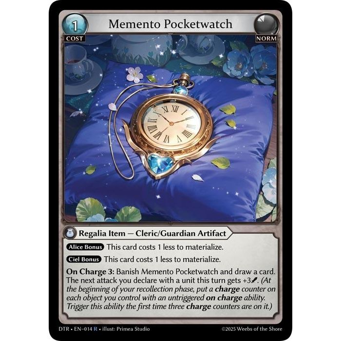 Image for Memento Pocketwatch (014) (Distorted Reflections) - Grand Archive TCG