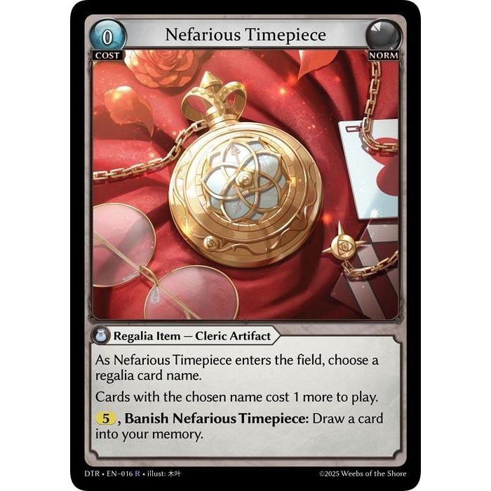 Image for Nefarious Timepiece (016) (Distorted Reflections) - Grand Archive TCG