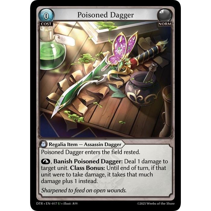 Image for Poisoned Dagger (017) (Distorted Reflections) - Grand Archive TCG