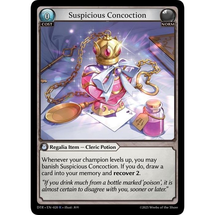 Image for Suspicious Concoction (020) (Distorted Reflections) - Grand Archive TCG