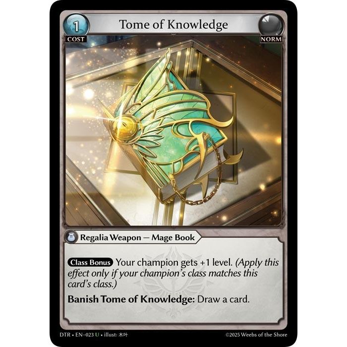 Image for Tome of Knowledge (023) (Distorted Reflections) - Grand Archive TCG