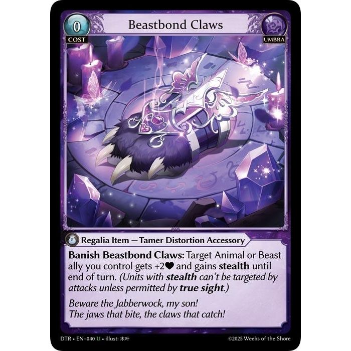 Image for Beastbond Claws (040) (Distorted Reflections) - Grand Archive TCG