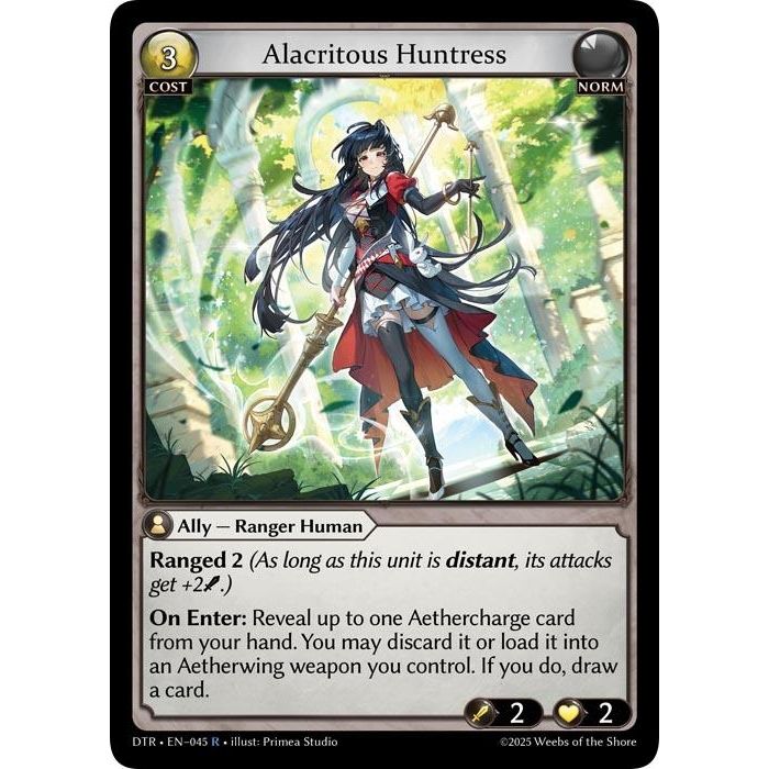 Image for Alacritous Huntress (045) (Distorted Reflections) - Grand Archive TCG