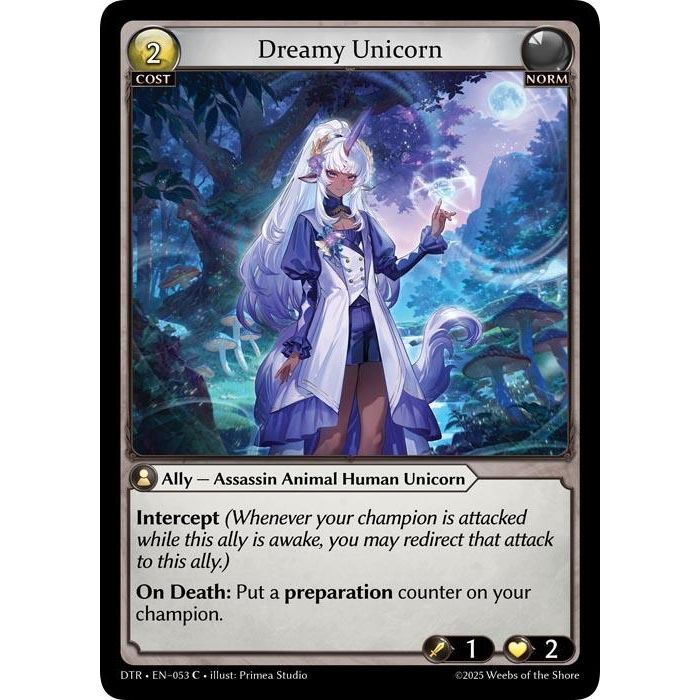 Image for Dreamy Unicorn (053) (Distorted Reflections) - Grand Archive TCG