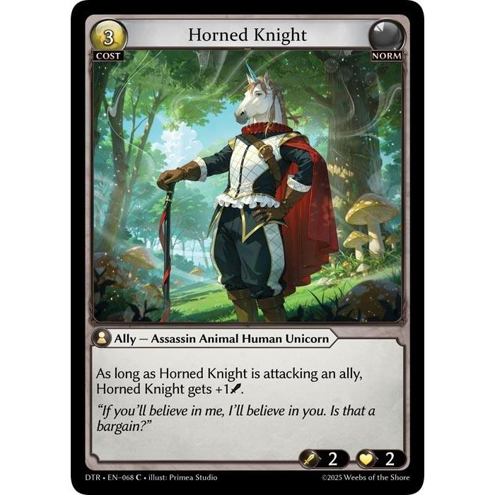 Image for Horned Knight (068) (Distorted Reflections) - Grand Archive TCG