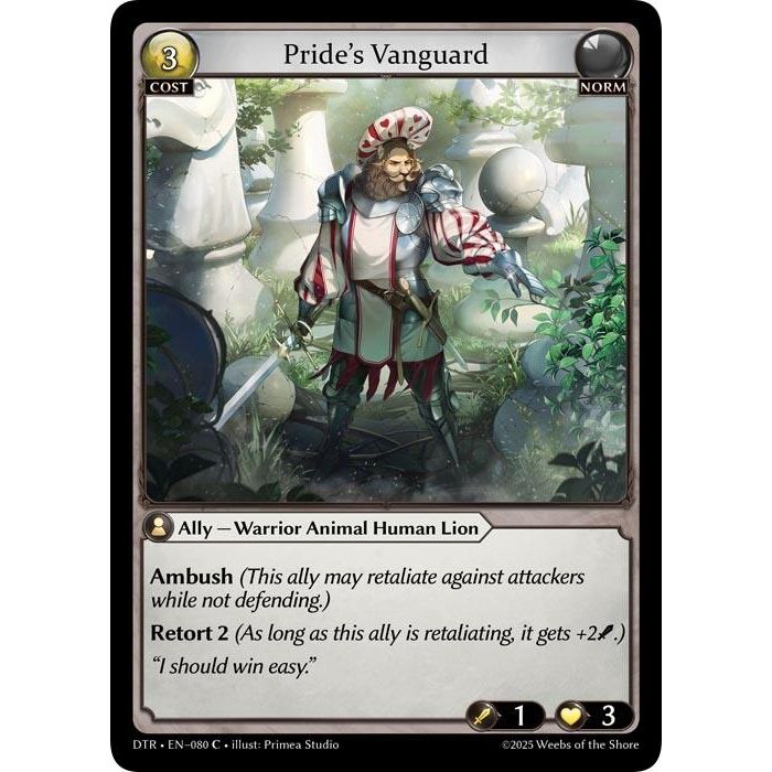 Image for Pride's Vanguard (080) (Distorted Reflections) - Grand Archive TCG