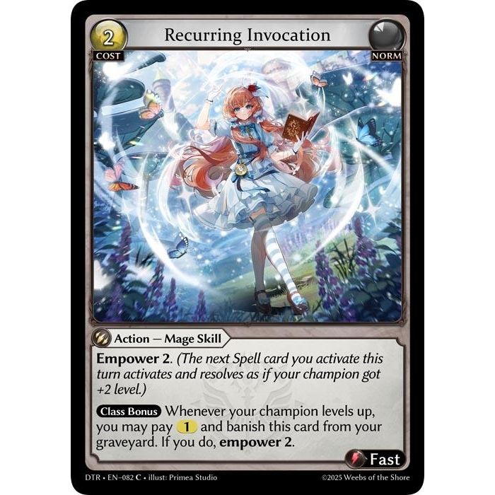 Image for Recurring Invocation (082) (Distorted Reflections) - Grand Archive TCG