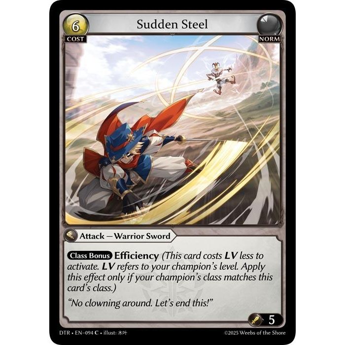 Image for Sudden Steel (094) (Distorted Reflections) - Grand Archive TCG