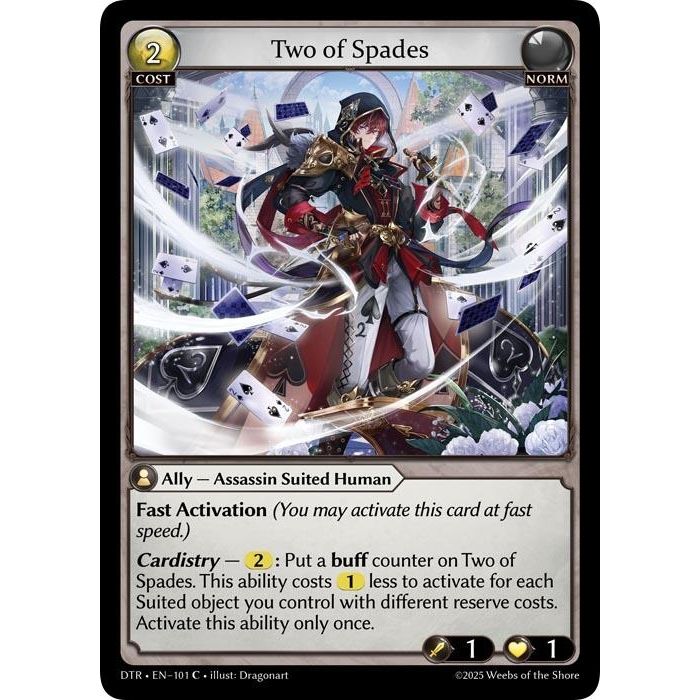 Image for Two of Spades (101) (Distorted Reflections) - Grand Archive TCG