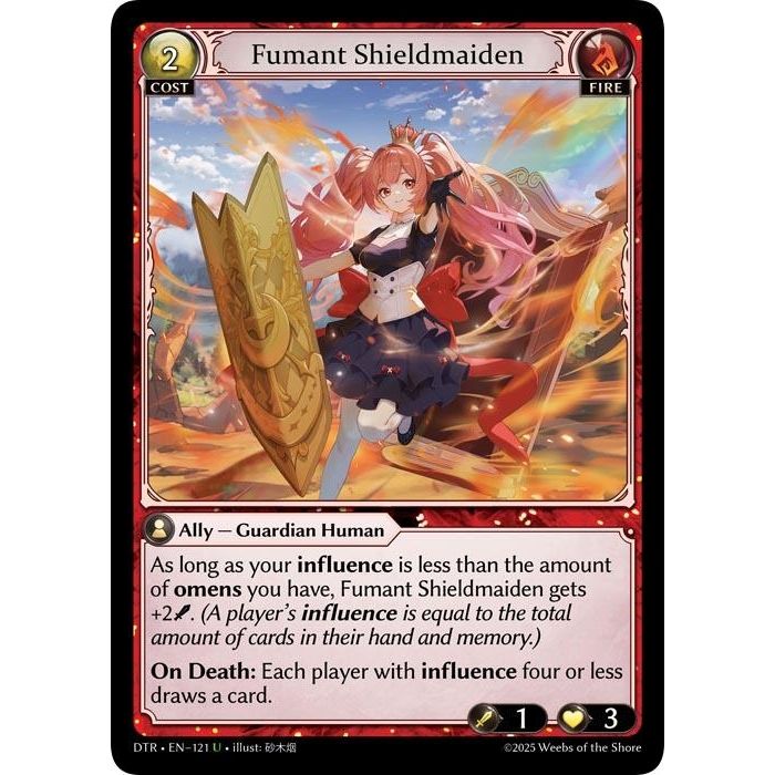 Image for Fumant Shieldmaiden (121) (Distorted Reflections) - Grand Archive TCG