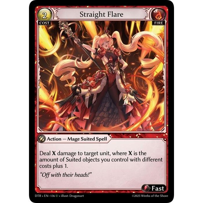 Image for Straight Flare (136) (Distorted Reflections) - Grand Archive TCG