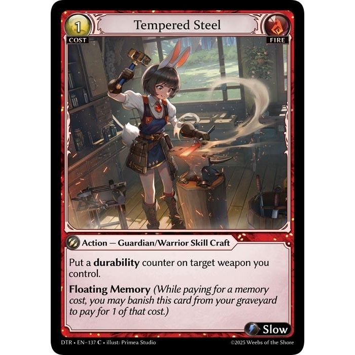 Image for Tempered Steel (137) (Distorted Reflections) - Grand Archive TCG