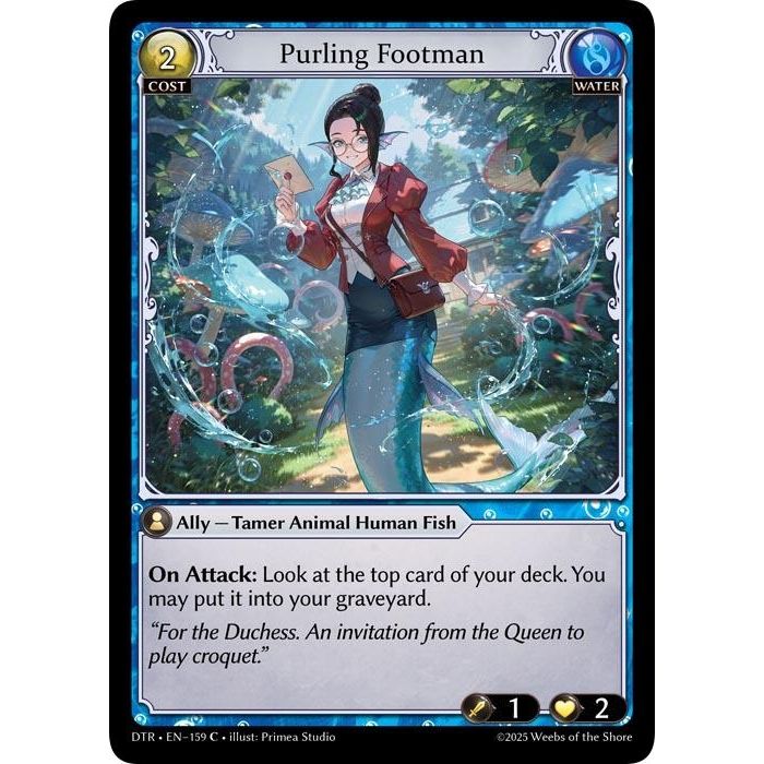 Image for Purling Footman (159) (Distorted Reflections) - Grand Archive TCG