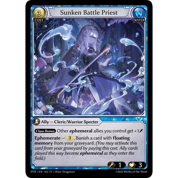 Image for Sunken Battle Priest (165) (Distorted Reflections) - Grand Archive TCG