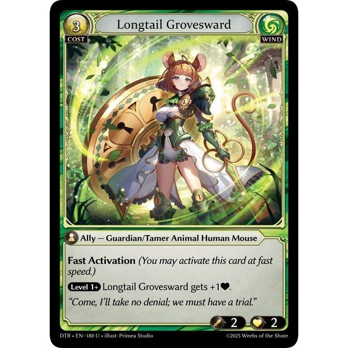 Image for Longtail Grovesward (180) (Distorted Reflections) - Grand Archive TCG