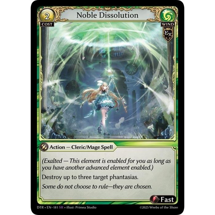 Image for Noble Dissolution (181) (Distorted Reflections) - Grand Archive TCG