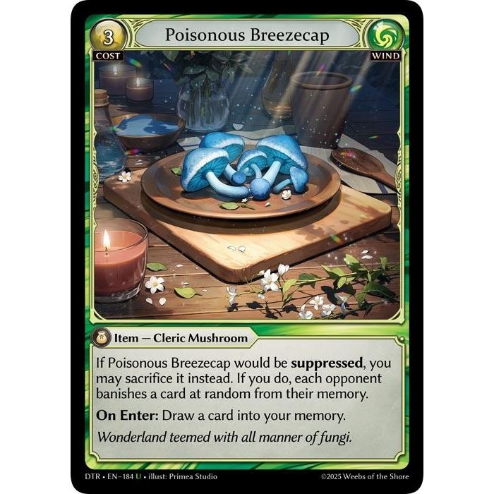 Image for Poisonous Breezecap (184) (Distorted Reflections) - Grand Archive TCG