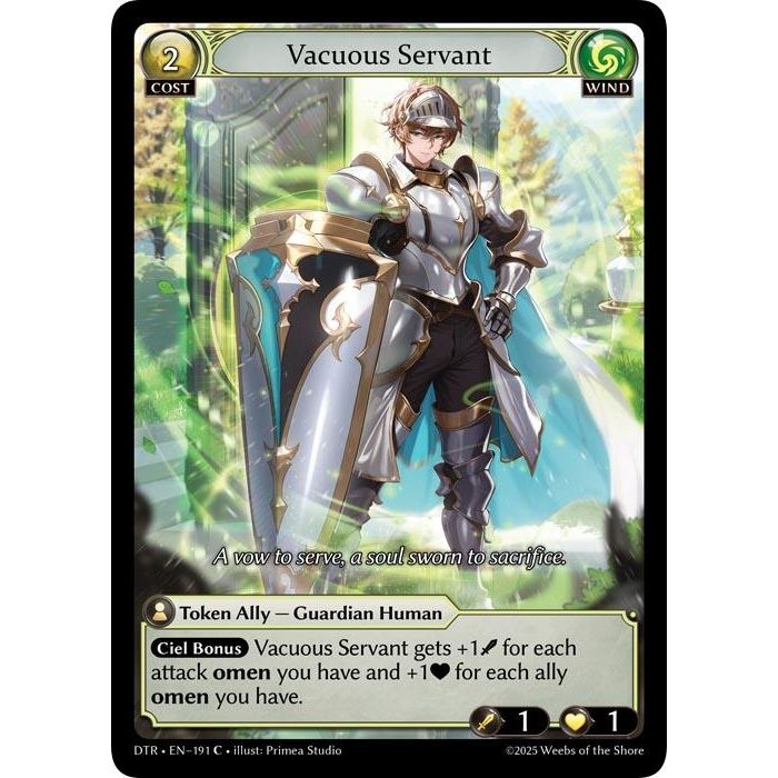 Image for Vacuous Servant (191) (Distorted Reflections) - Grand Archive TCG