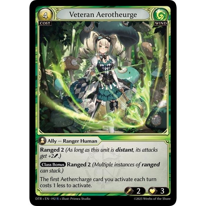 Image for Veteran Aerotheurge (192) (Distorted Reflections) - Grand Archive TCG