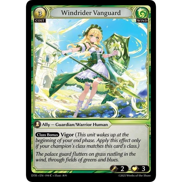 Image for Windrider Vanguard (194) (Distorted Reflections) - Grand Archive TCG