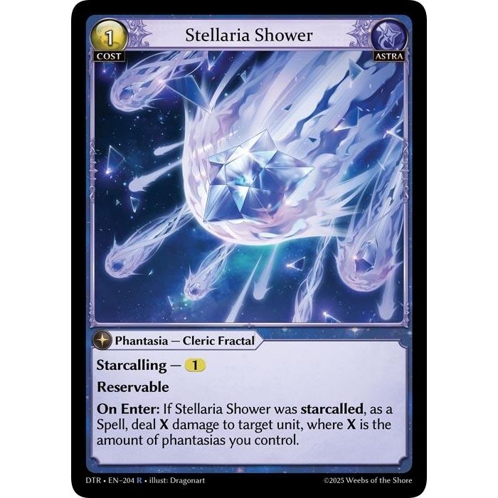 Image for Stellaria Shower (204) (Distorted Reflections) - Grand Archive TCG