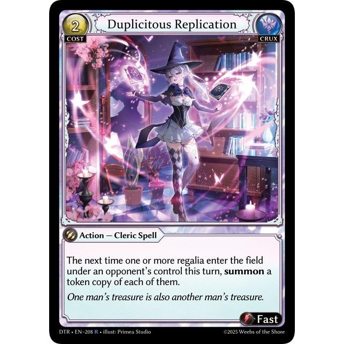 Image for Duplicitous Replication (208) (Distorted Reflections) - Grand Archive TCG