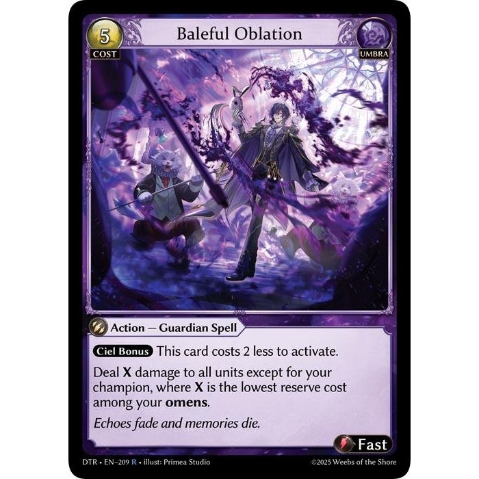 Image for Baleful Oblation (209) (Distorted Reflections) - Grand Archive TCG