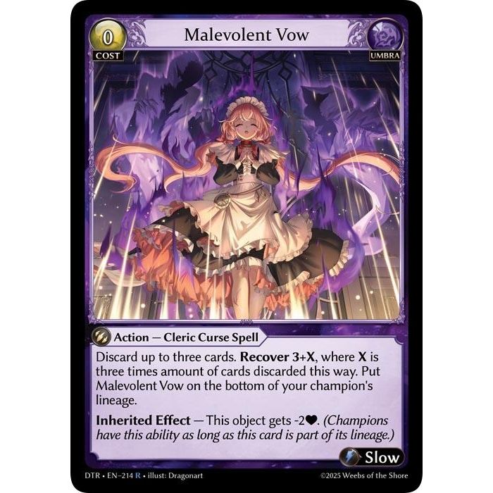 Image for Malevolent Vow (214) (Distorted Reflections) - Grand Archive TCG