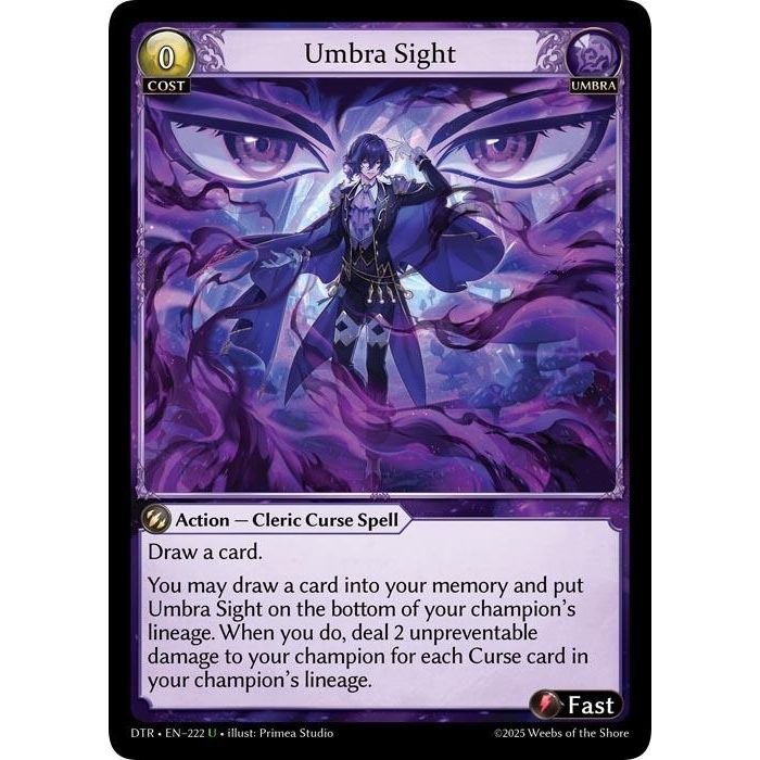 Image for Umbra Sight (222) (Distorted Reflections) - Grand Archive TCG