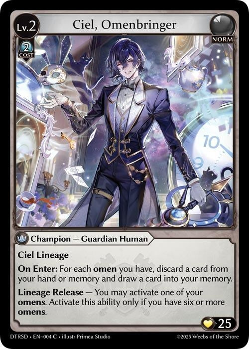 Image for Ciel, Omenbringer (4) (Distorted Reflections Starter Decks) (DTRSD) - Grand Archive TCG