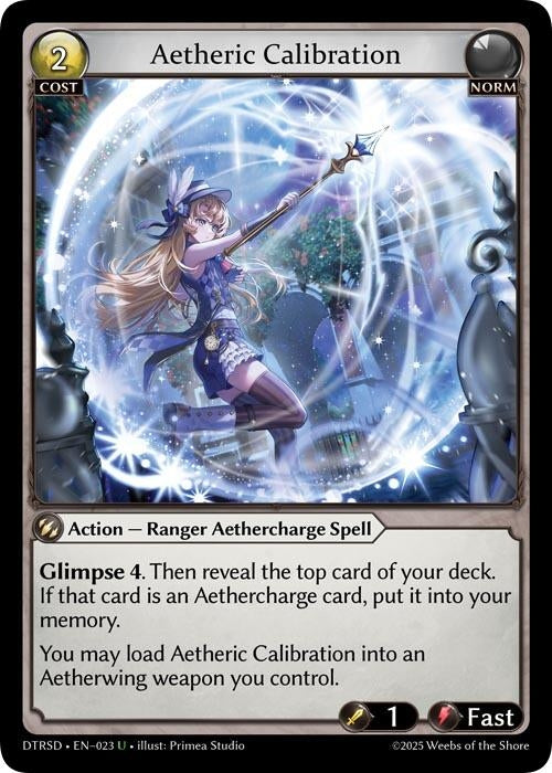 Image for Aetheric Calibration (23) (Distorted Reflections Starter Decks) (DTRSD) - Grand Archive TCG